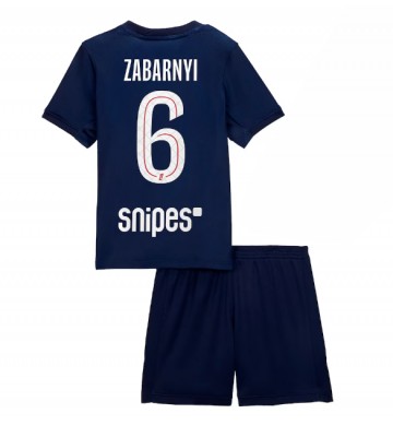 Paris Saint-Germain Illia Zabarnyi #6 Replica Home Stadium Kit for Kids 2025-26 Short Sleeve (+ pants)